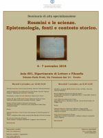 Locandina Rosmini e le scienzec6dc
